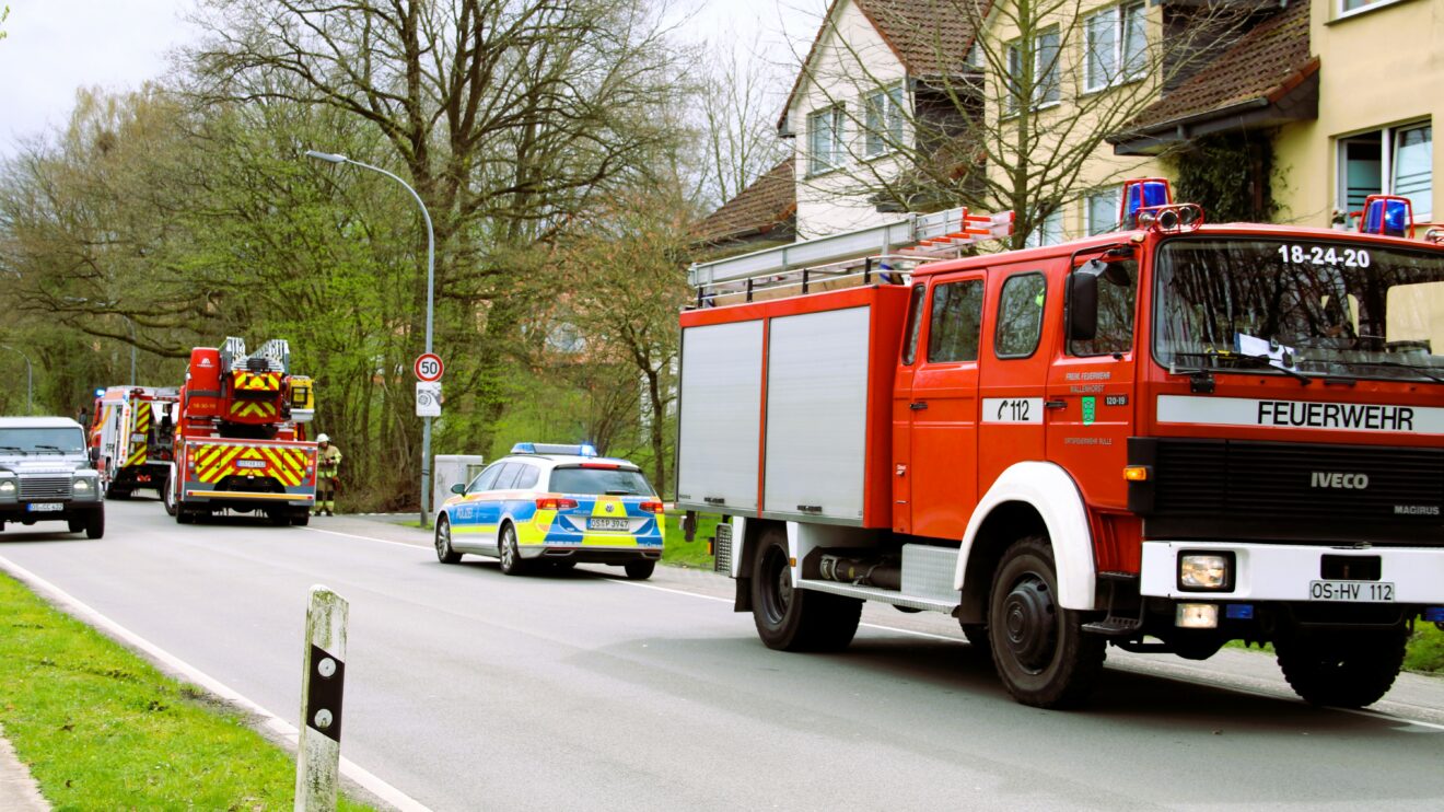 Einsatz für die Feuerwehren aus Wallenhorst und Rulle im Ortsteil Lechtingen am Dienstagmittag. Foto: Marc Dallmöller / md-foto.com