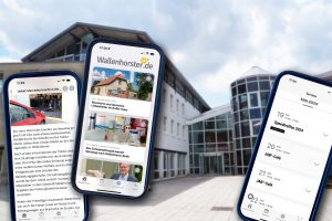 Alles im Blick: Die Onlinezeitung für Wallenhorst im Web, als App und social media. Fotomontage: Wallenhorster.de