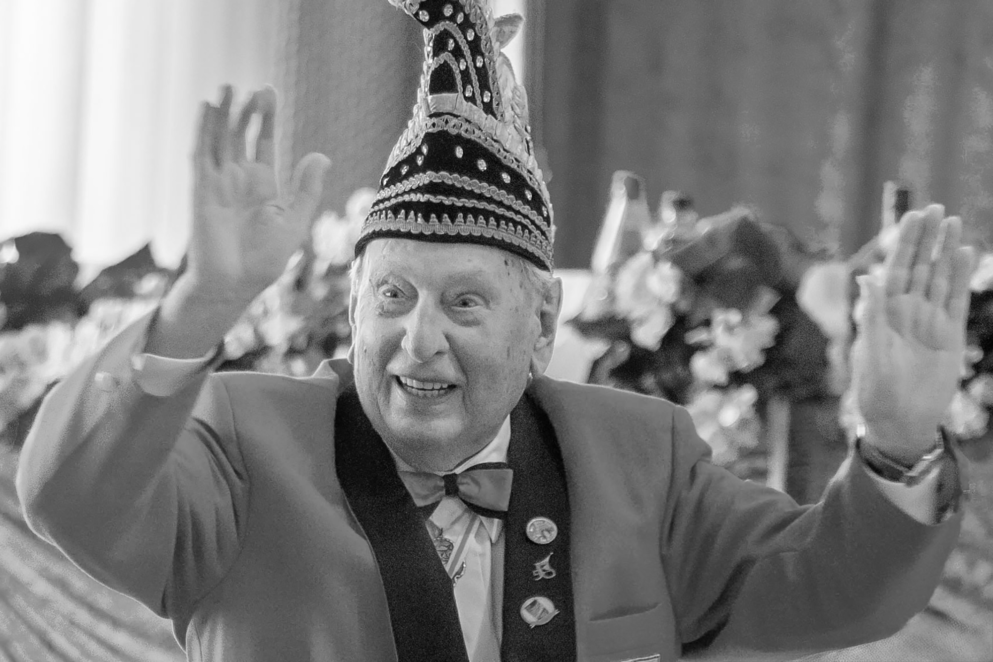 KKC-Ehrenpräsident Alois Menkhaus – hier beim Karneval im Februar – verstarb im Alter von 92 Jahren. Foto: Dennis Flegel