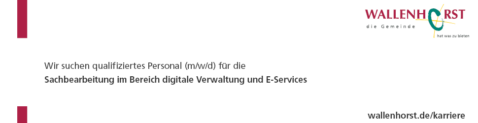 IT Stellenanzeige Gemeinde Wallenhorst
