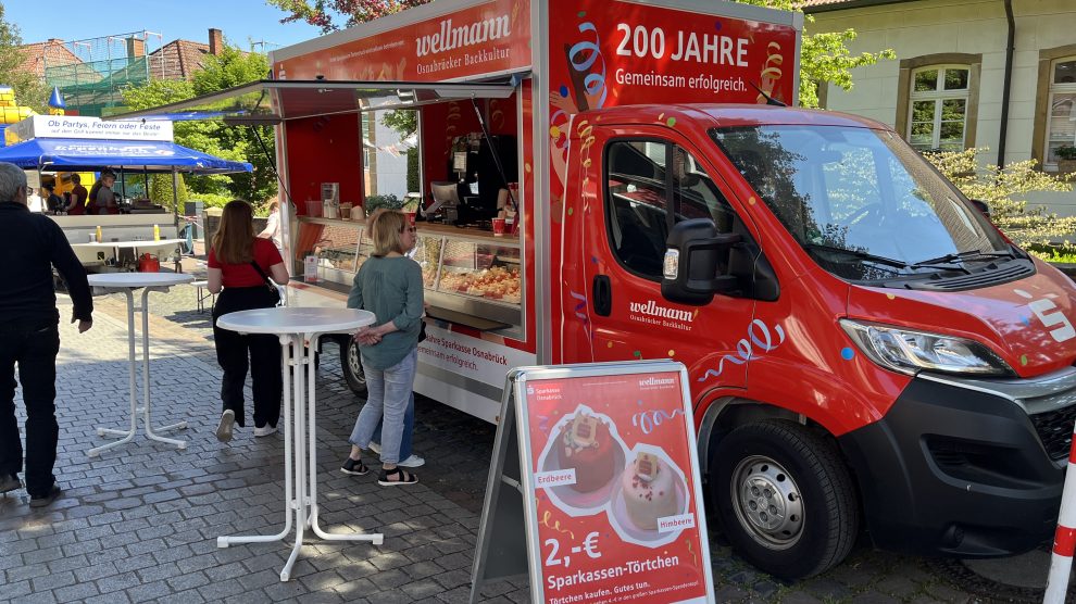 Der Tortentruck wird am Freitag auf der Wallenhorster Klib anzutreffen sein. Foto: M. Bley/Sparkasse Osnabrück