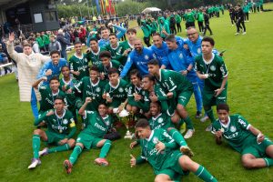 Der Sieger der 39. Auflage des internationalen U15-Pfingstcups von Blau-Weiss Hollage kommt aus Brasilien und heißt Palmeiras São Paulo. Foto: Marc Vennemann