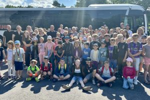 Große Vorfreude herrschte bei den rund 80 Kindern und ihren Begleitpersonen nach der Ankunft in Münster. Foto: SPD Wallenhorst