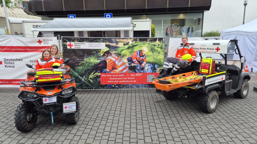 Einige Ehrenamtliche des DRK Wallenhorst im Einsatz. Foto: Marc Dallmöller / DRK Wallenhorst