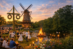 Marketingverein, Kirche und Gemeinde feiern 1175 Jahre Wallenhorst – Save the Date! 19. bis 21. Juni 2026. Bild: Wir für Wallenhorst e.V. mit ChatGPT/KI generiert