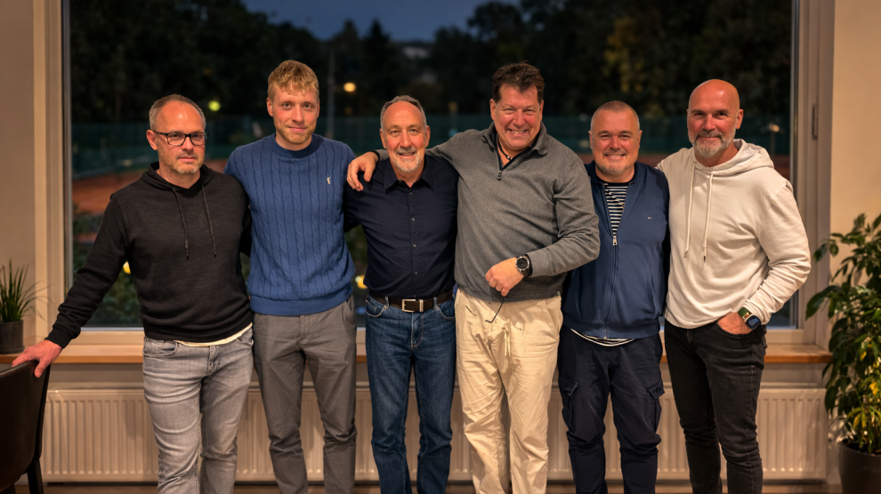 Neuer/alter Vorstand (v.l.) Erik Ahmann, Lennart Semmler, Jürgen Czirpek, Helge Kujas, Peter Starmann, Thomas Burlage. Foto: TSV Wallenhorst - Tennis