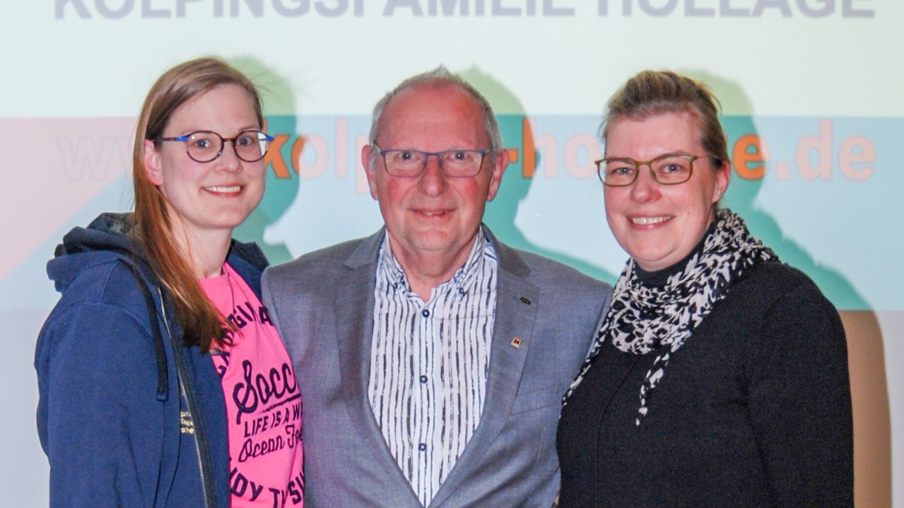 Das Leitungsteam der Kolpingsfamilie Hollage (von links): Janina Bode, Christian Speer und Martina Unland. Foto: Kolpingsfamilie Hollage