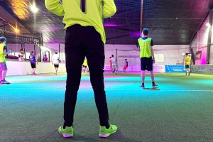 Ausgetragen wird das Turnier in der Wallenhorster Soccer-Arena Kick’n’Fun. Foto: Pia Hoffmann