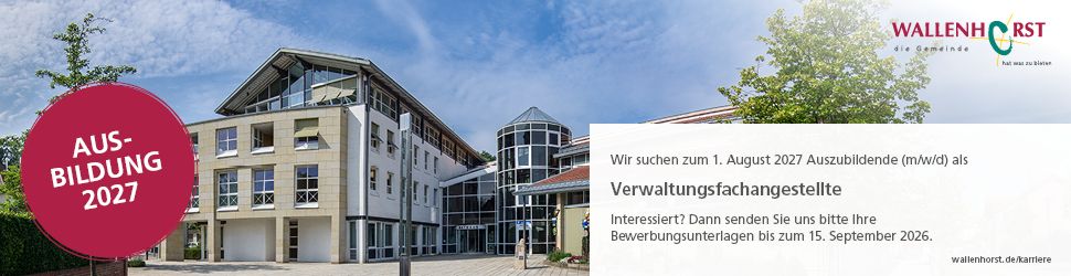 Ausbildung 2027 bei der Gemeinde Wallenhorst