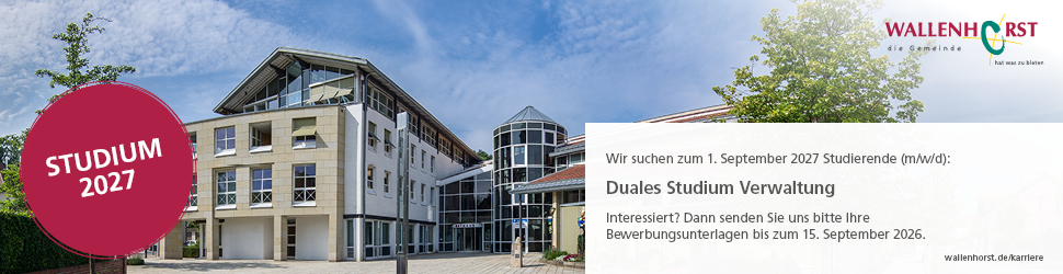 Studium 2027 bei der Gemeinde Wallenhorst